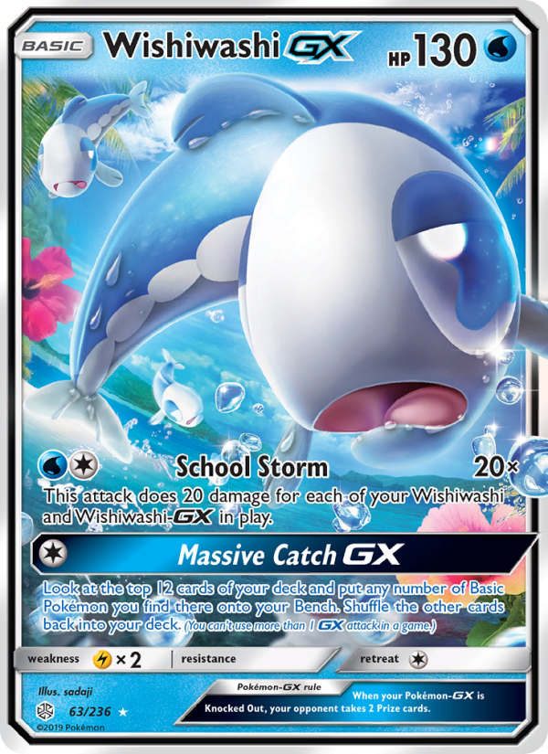 Wishiwashi GX - 63/236 - SM12: Cosmic Eclipse (Ultra Rare) — SM - Cosmic Eclipse