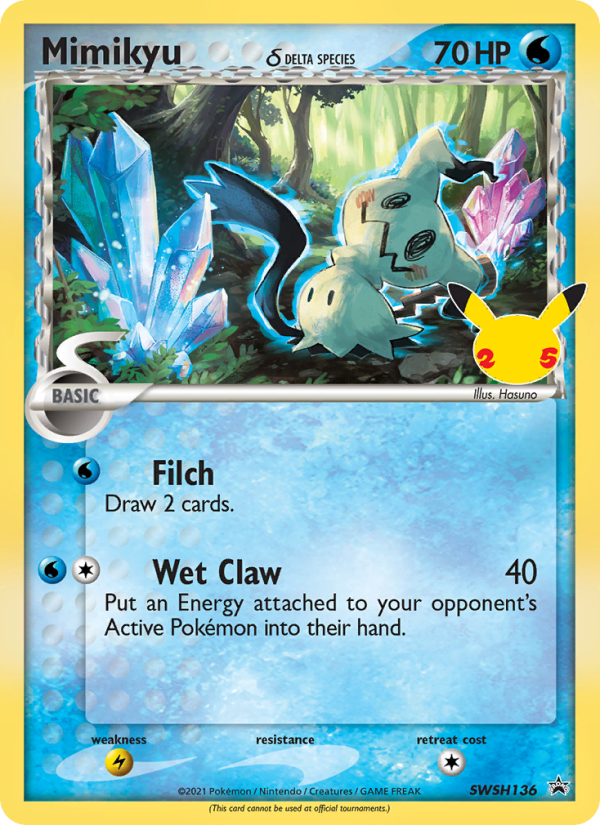 Mimikyu - SWSH136/307 - SWSHP: SWSH Black Star Promos (None) — SWSH: Sword & Shield Promo Cards