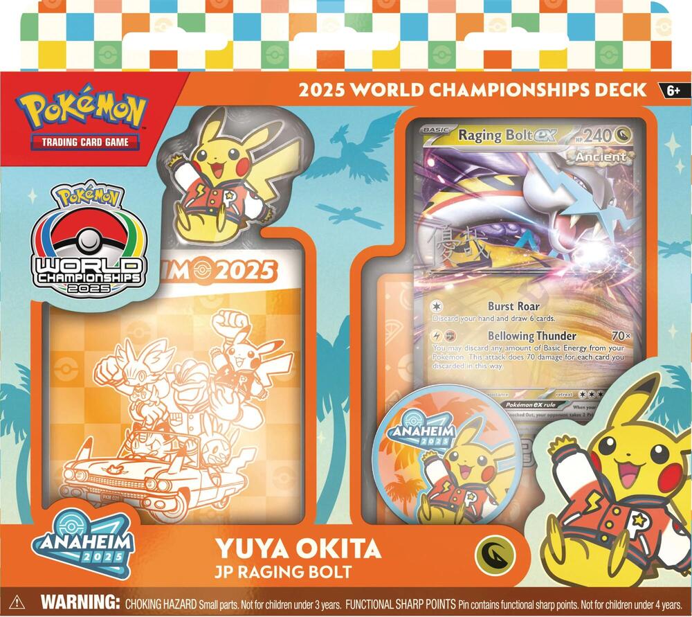 2025 World Championship Deck: Yuyu Okita (JP Raging Bolt) - World Championship Decks (WCD) — Pokémon TCG Producto Sellado