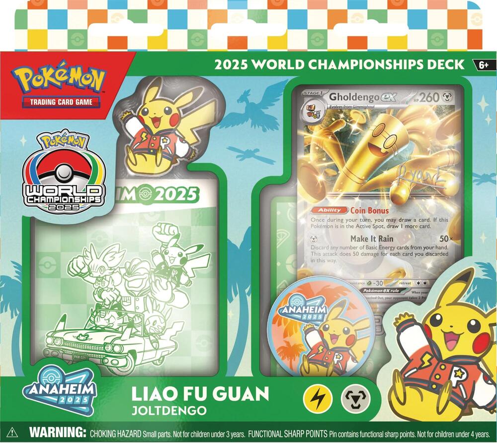 2025 World Championship Deck: Liao Fu Guan (Joltdengo) - World Championship Decks (WCD) — Pokémon TCG Producto Sellado
