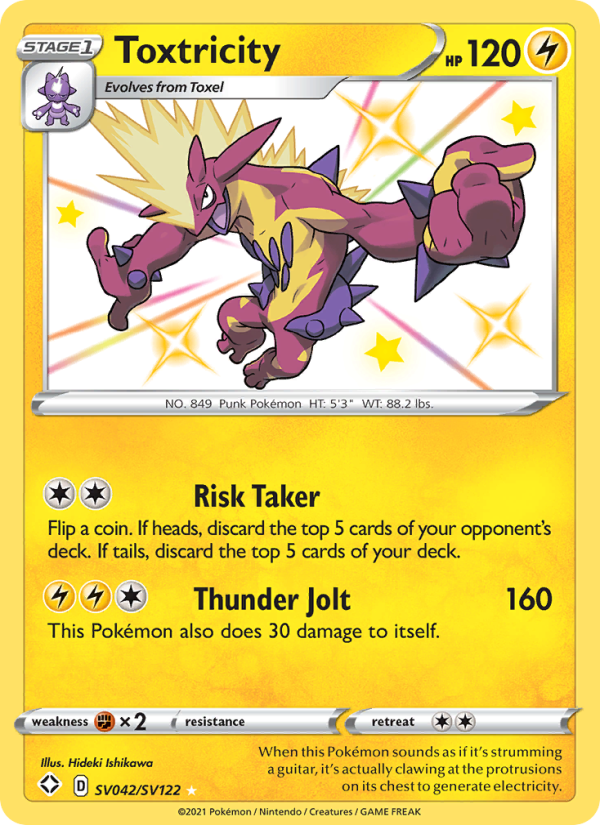 Toxtricity - SV042/72 - SWSH4.5: Shining Fates (Shiny rare) — Shining Fates
