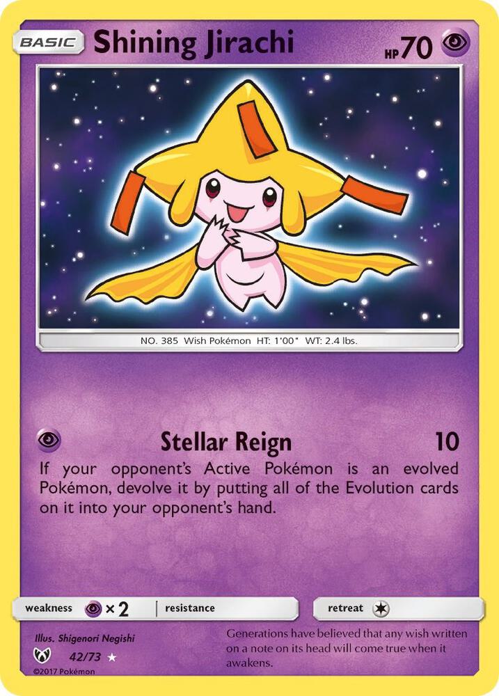 Shining Jirachi - 42/73 - SM3.5: Shining Legends (Ultra Rare) — Shining Legends