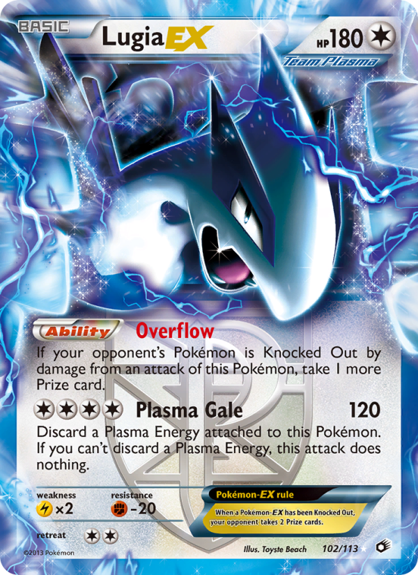 Lugia-EX - 102/113 - BW11: Legendary Treasures (Rare) — Legendary Treasures