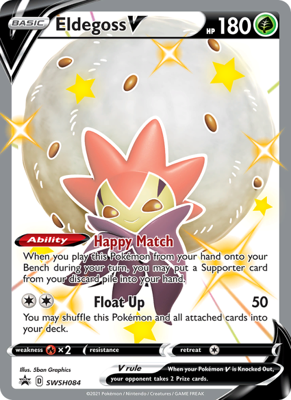 Eldegoss V - SWSH084/307 - SWSHP: SWSH Black Star Promos (None) — SWSH: Sword & Shield Promo Cards