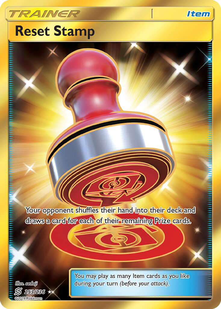 Reset Stamp - 253/236 - SM11: Unified Minds (Secret Rare) — SM - Unified Minds