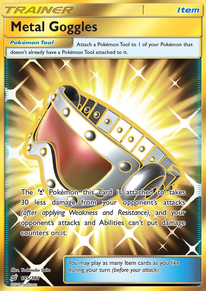 Metal Goggles - 195/181 - SM9: Team Up (Secret Rare) — SM - Team Up