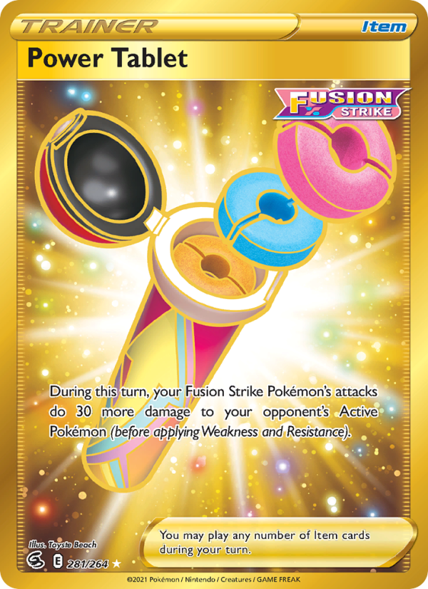 Power Tablet - 281/264 - SWSH8: Fusion Strike (Secret Rare) — SWSH08: Fusion Strike