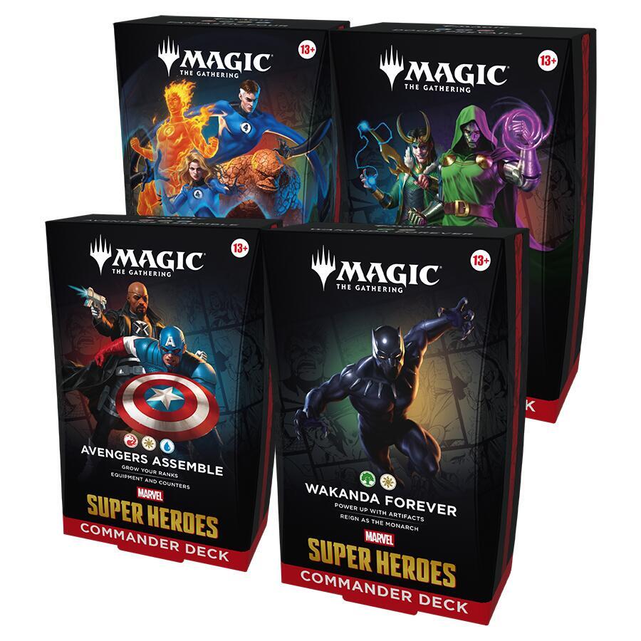Magic the Gathering: "Marvel Super Heroes" Commander Deck Master Case 4ct. — Magic The Gathering TCG