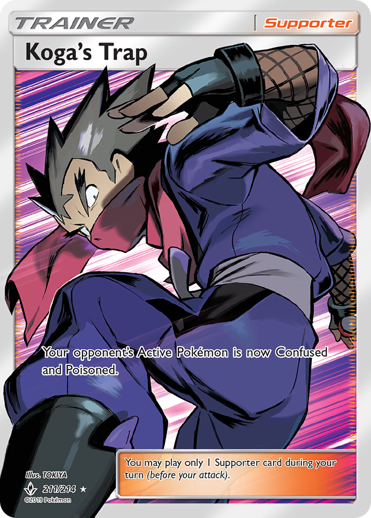 Koga’s Trap - 211/214 - SM10: Unbroken Bonds (Ultra Rare) — SM - Unbroken Bonds