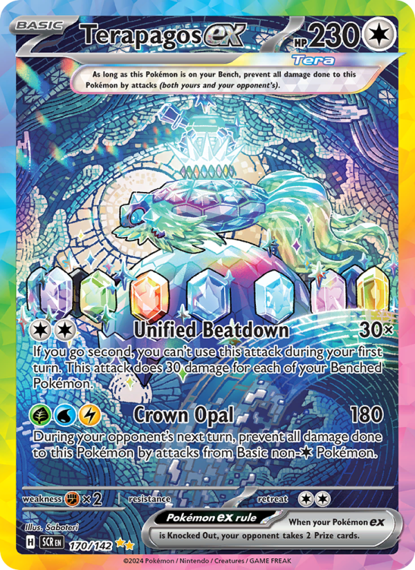 Terapagos ex - 170/142 - SV07: Stellar Crown (Special illustration rare) — SV07: Stellar Crown