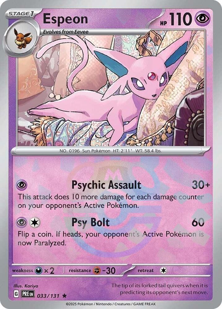 Espeon (Master Ball Pattern) - SV: Prismatic Evolutions — SV: Prismatic Evolutions