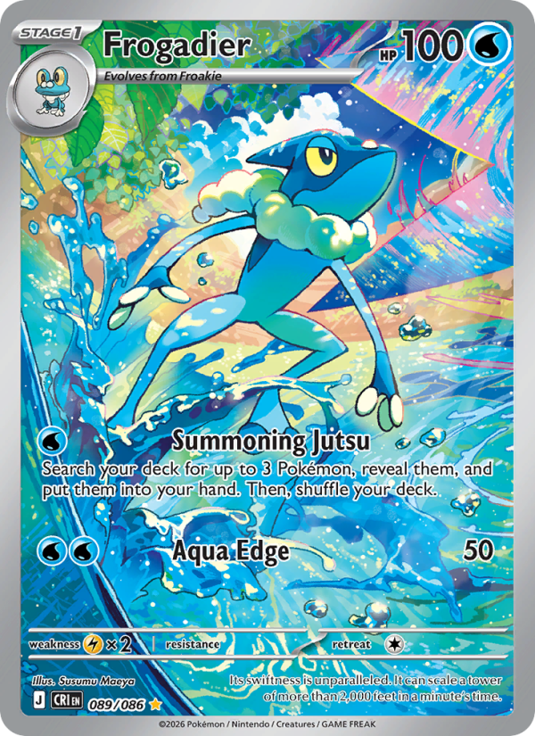Frogadier - 089/86 - ME04: Chaos Rising (Illustration rare) — ME04: Chaos Rising