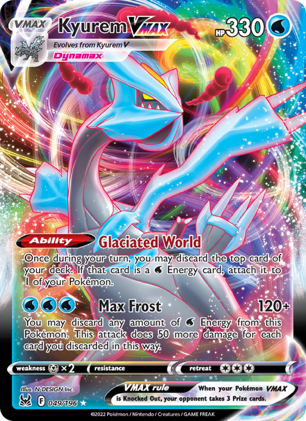 Kyurem VMAX - 049/196 - SWSH11: Lost Origin (Holo Rare VMAX) — SWSH11: Lost Origin
