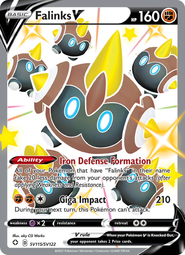 Falinks V - SV115/72 - SWSH4.5: Shining Fates (Shiny rare V) — Shining Fates