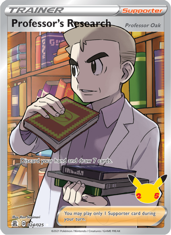 Professor's Research (Professor Oak) - 24/25 - CEL25: Celebrations (Ultra Rare) — Celebrations