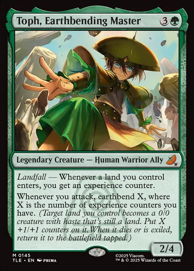 Toph, Earthbending Master - 145 (mythic) — VERDE