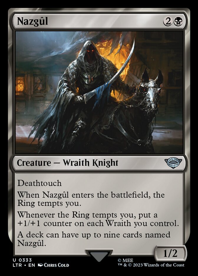 Nazgûl - 333 (uncommon) — NEGRO
