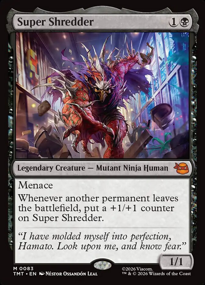 Super Shredder - 83 (mythic) — NEGRO