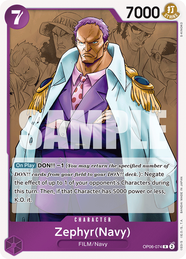 Zephyr (Navy) - OP06-074 - WINGS OF THE CAPTAIN[OP06] (R) — OP 06: Wings of the Captain
