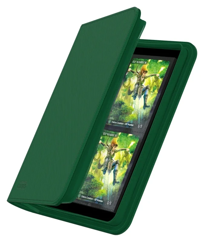 Binder Zipfolio 160 8-Pocket Xenoskin - Green — Folders(Binders) para cartas.