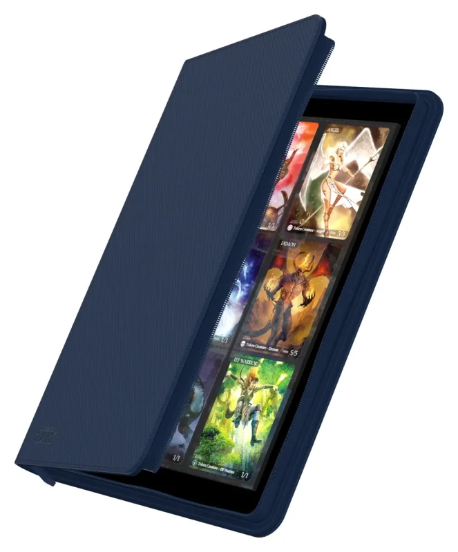 Binder Zipfolio 360 18-Pocket Xenoskin - Blue — Folders(Binders) para cartas.