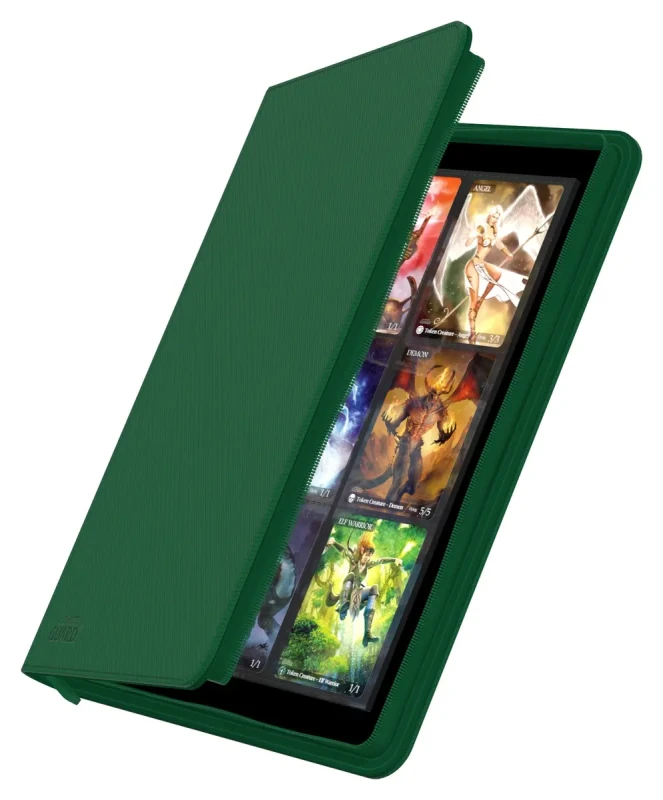 Binder Zipfolio 360 18-Pocket Xenoskin - Green — Folders(Binders) para cartas.