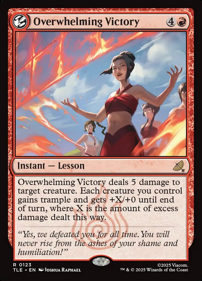 Overwhelming Victory - 123 (rare) Foil — ROJO