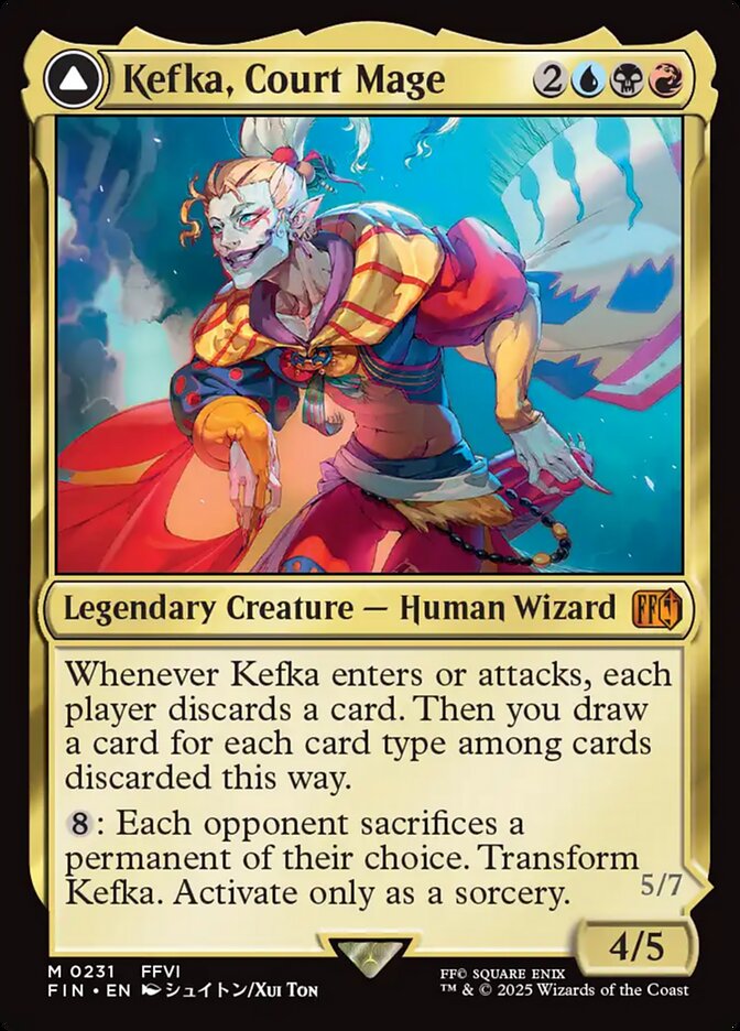 Kefka, Court Mage // Kefka, Ruler of Ruin - 231 (mythic) — MULTICOLOR