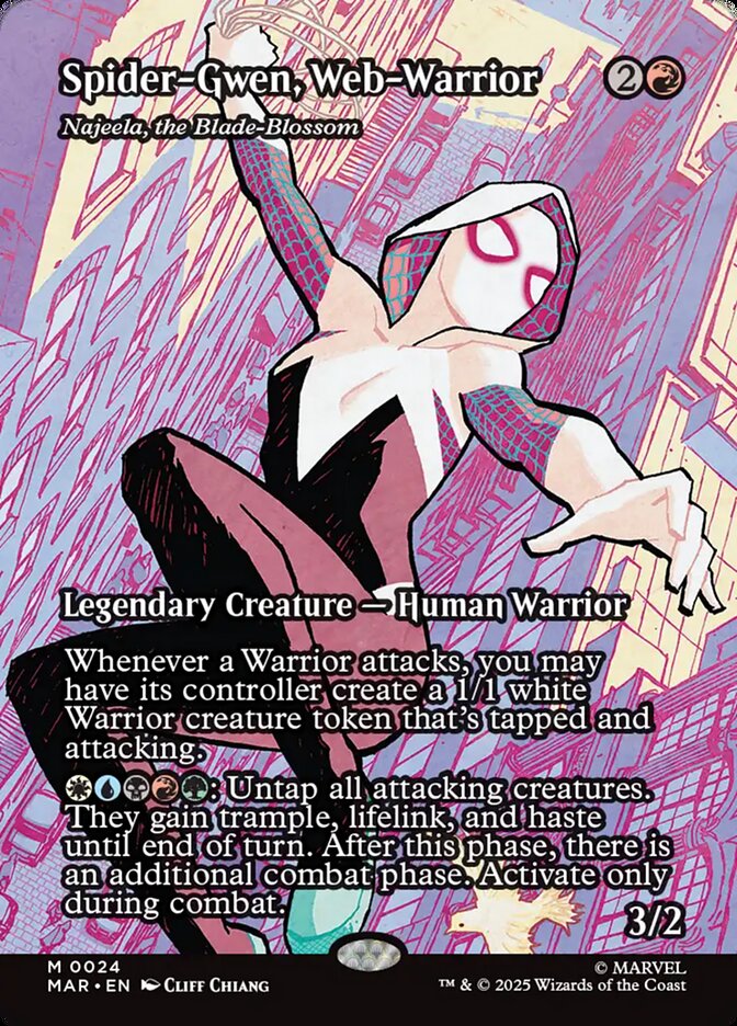 Najeela, the Blade-Blossom - 24 (mythic) — ROJO