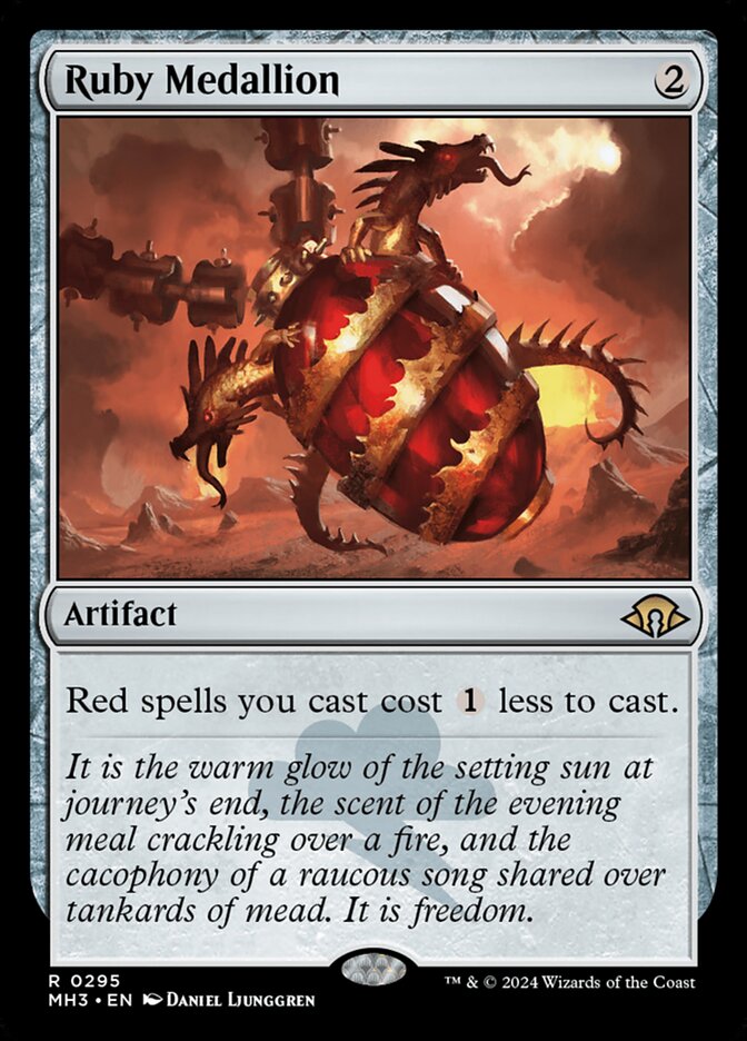 Ruby Medallion - 295 (rare) — ARTEFACTOS
