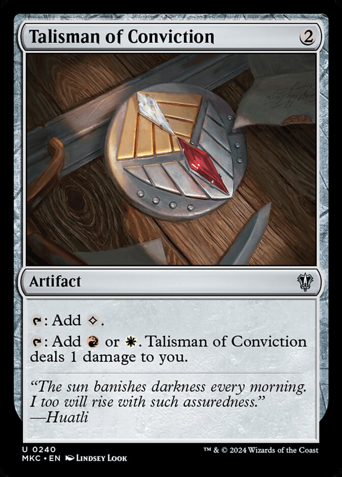 Talisman of Conviction - 240 (uncommon) — ARTEFACTOS