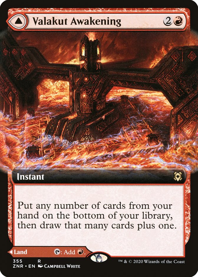Valakut Awakening // Valakut Stoneforge - 355 (rare) — ROJO