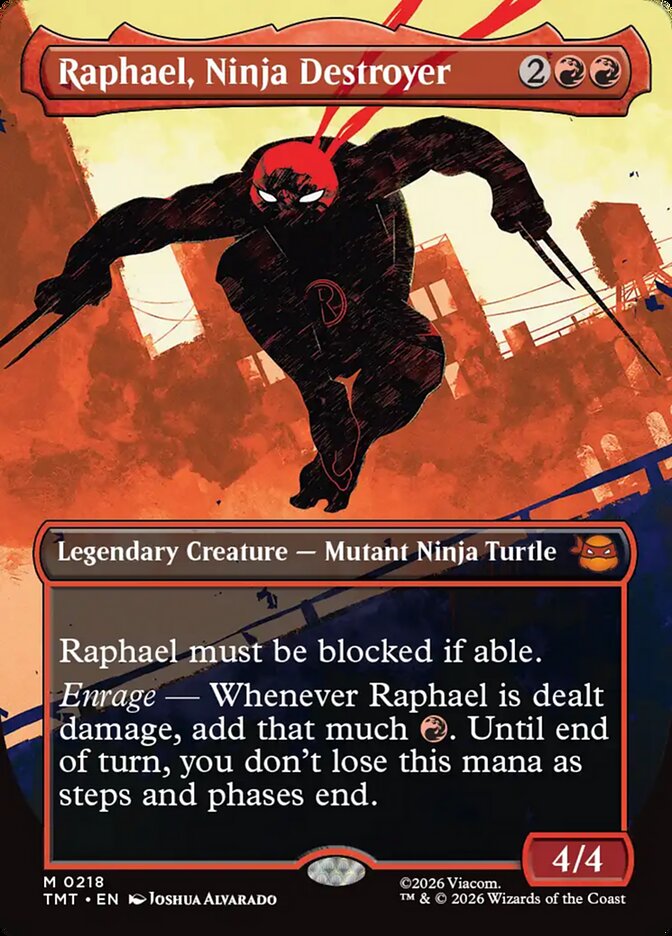 Raphael, Ninja Destroyer - 218 (mythic) — ROJO
