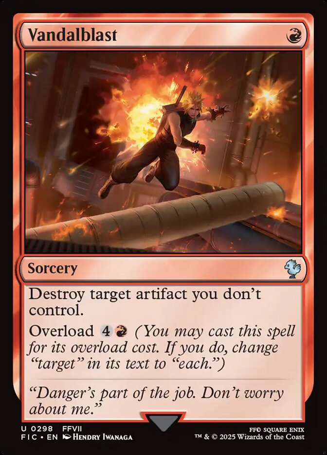 Vandalblast - 298 (uncommon) — ROJO