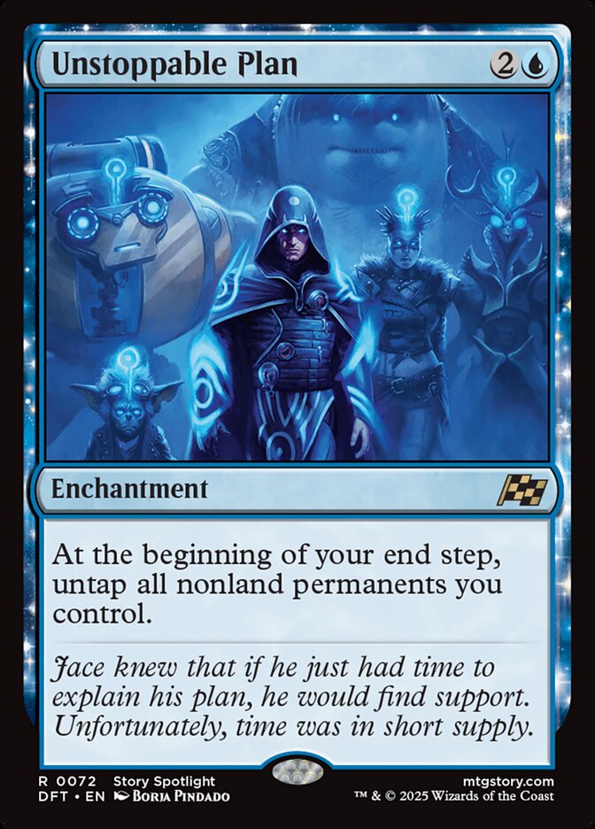 Unstoppable Plan - 72 (rare) — AZUL