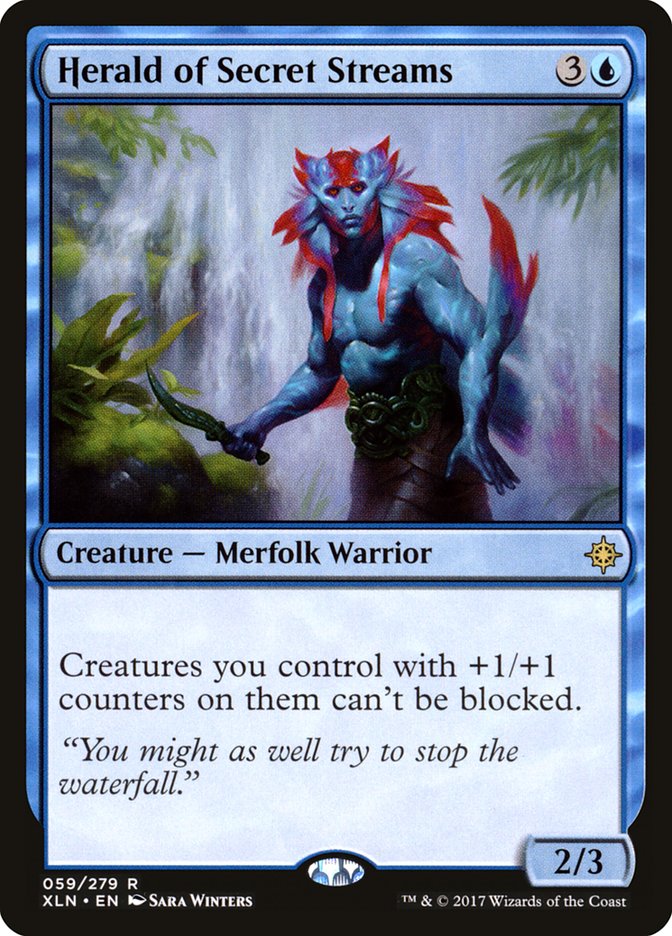 Herald of Secret Streams - 59 (rare) — AZUL