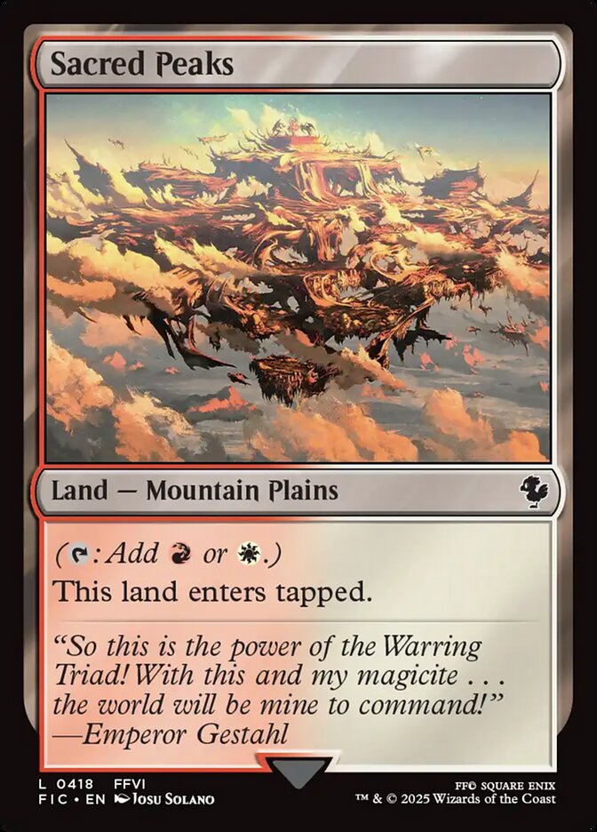 Sacred Peaks - 418 (common) Surge Foil — TIERRAS