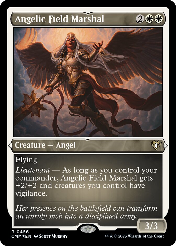 Angelic Field Marshal - 456 (rare) Foil — BLANCO