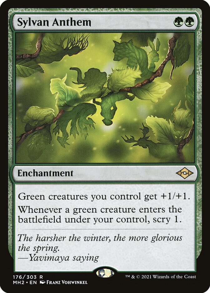 Sylvan Anthem - 176 (rare) — VERDE