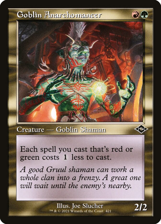 Goblin Anarchomancer - 421 (common) — MULTICOLOR