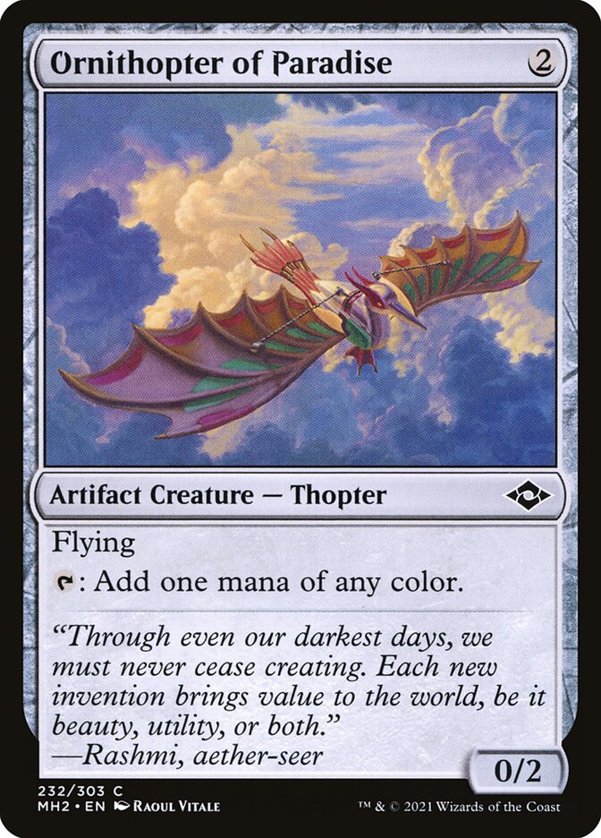 Ornithopter of Paradise - 232 (common) — ARTEFACTOS
