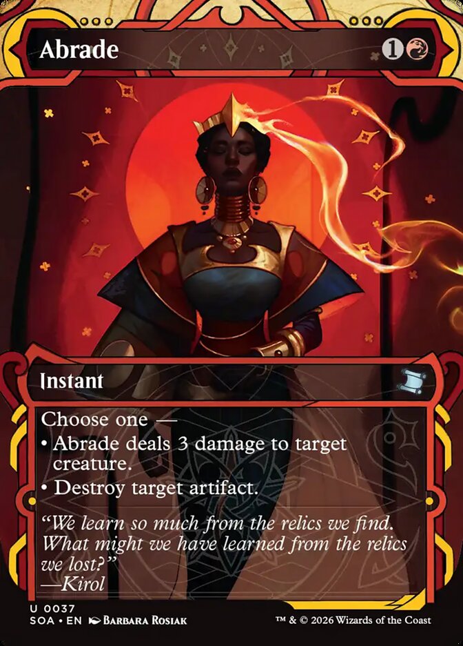 Abrade - 37 (uncommon) — ROJO