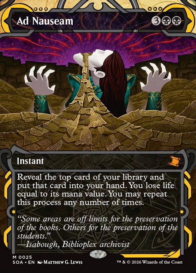 Ad Nauseam - 25 (mythic) — NEGRO