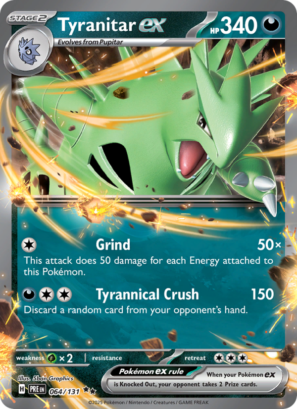 Tyranitar ex - 064/131 - SV08.5: Prismatic Evolutions (Double rare) — SV: Prismatic Evolutions