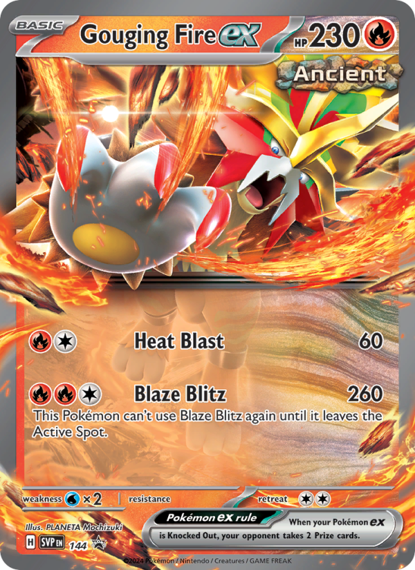 Gouging Fire ex - 144/225 - SVP: SVP Black Star Promos (None) — SWSH: Sword & Shield Promo Cards