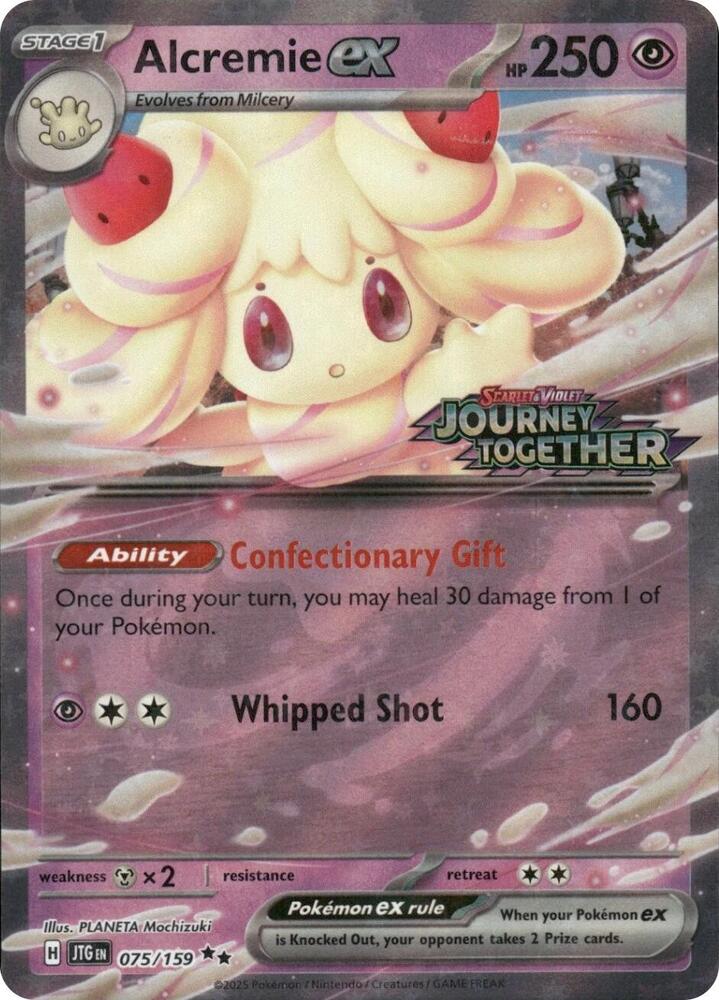 Alcremie ex (Journey Together Stamped) - Miscellaneous Cards & Products (MCAP) — SV09: Journey Together