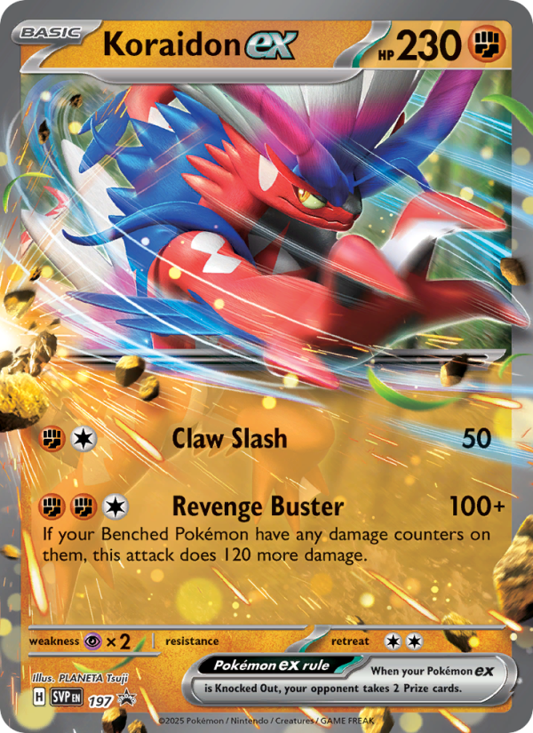 Koraidon ex - 197/225 - SVP: SVP Black Star Promos (None) — SV: Scarlet & Violet Promo Cards
