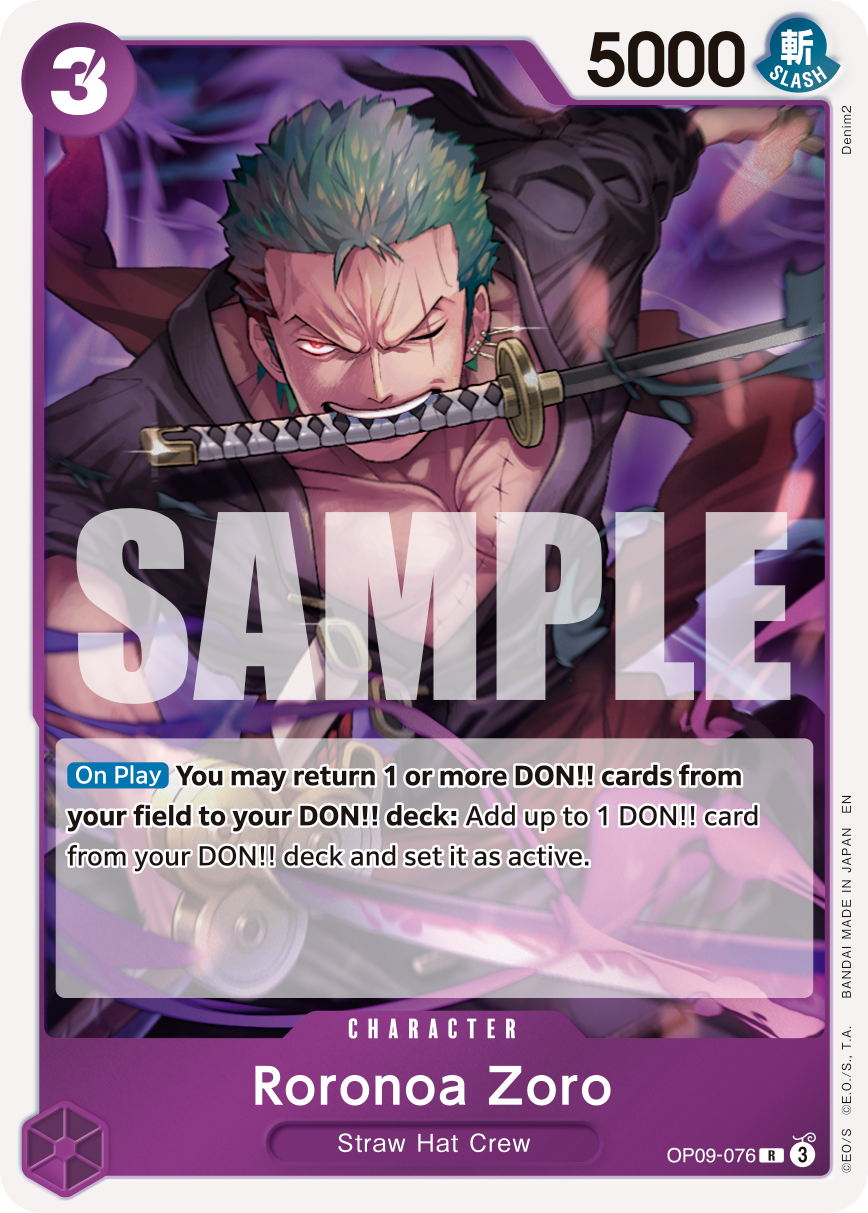 Roronoa Zoro - OP09-076 - ONE PIECE CARD THE BEST vol.2 [PRB02] (R) — Premium Booster -The Best- Vol. 2