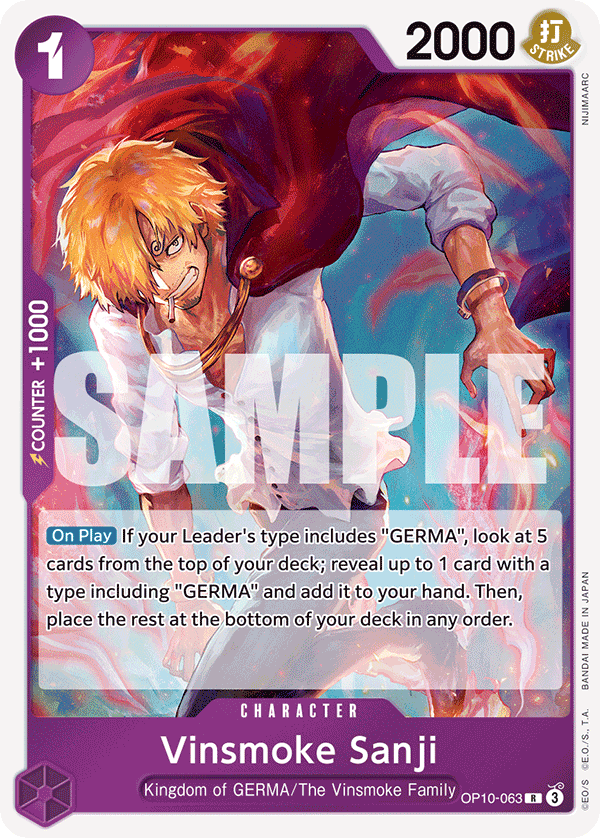 Vinsmoke Sanji - OP10-063 - ROYAL BLOOD [OP10] (R) — OP 10: Royal Blood