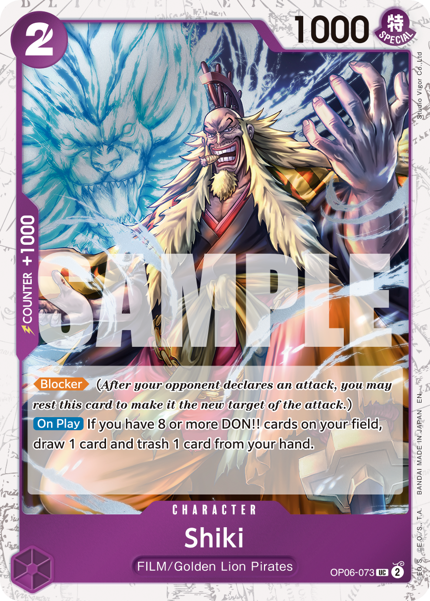 Shiki - OP06-073 - ONE PIECE CARD THE BEST vol.2 [PRB02] (UC) — Premium Booster -The Best- Vol. 2